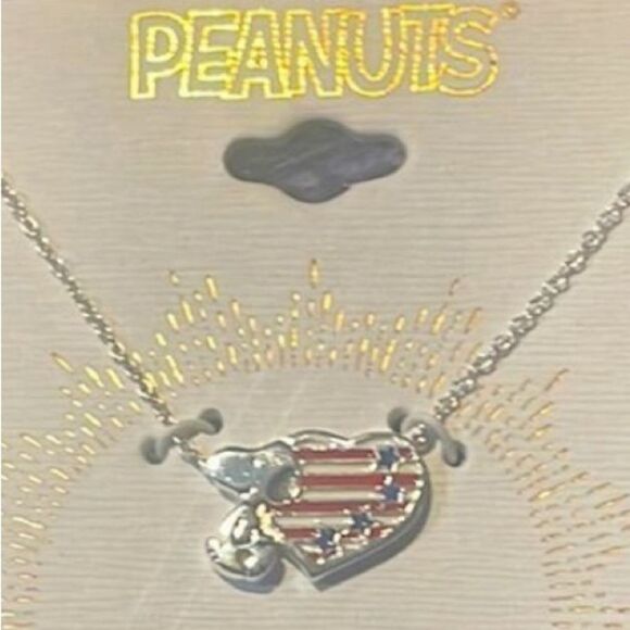 Unwritten Jewelry - Peanuts patriotic necklace